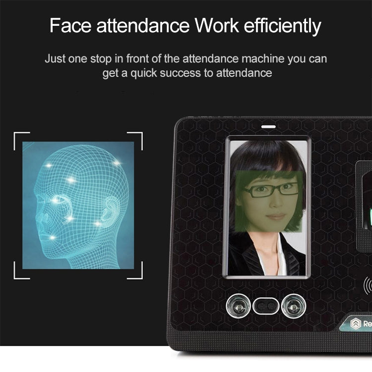 Realand G505 4.3 inch Color TFT Touch Screen Face Fingerprint WiFi Remote Time Attendance Machine