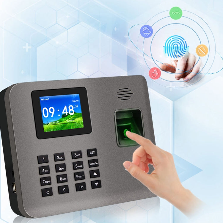 Realand AL321D Fingerprint Time Attendance with 2.4 inch Color Screen & ID Card Function & Battery