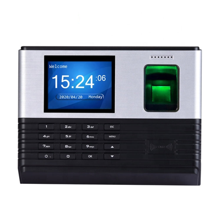 Realand AL355+ Fingerprint Time Attendance with 2.8 inch Color Screen & ID Card Function & WiFi & Access Control Function