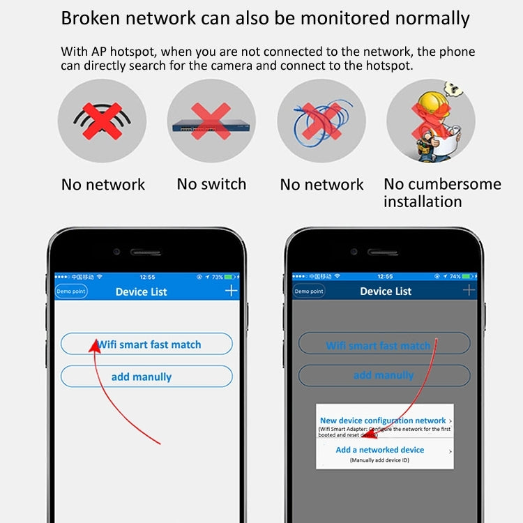 YH001 720P HD 1.0 MP Wireless IP Camera, Support Infrared Night Vision / Motion Detection / APP Control, AU Plug