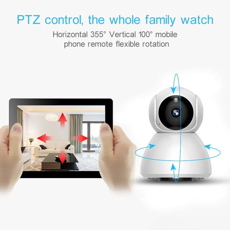 720P HD 1.0 MP Wireless IP Camera, Support Infrared Night Vision / Motion Detection / APP Control, EU Plug