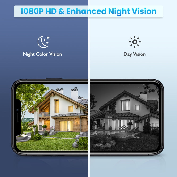 T16 1080P Full HD Solar Powered WiFi Camera, Support PIR Alarm, Night Vision, Two Way Audio, TF Card