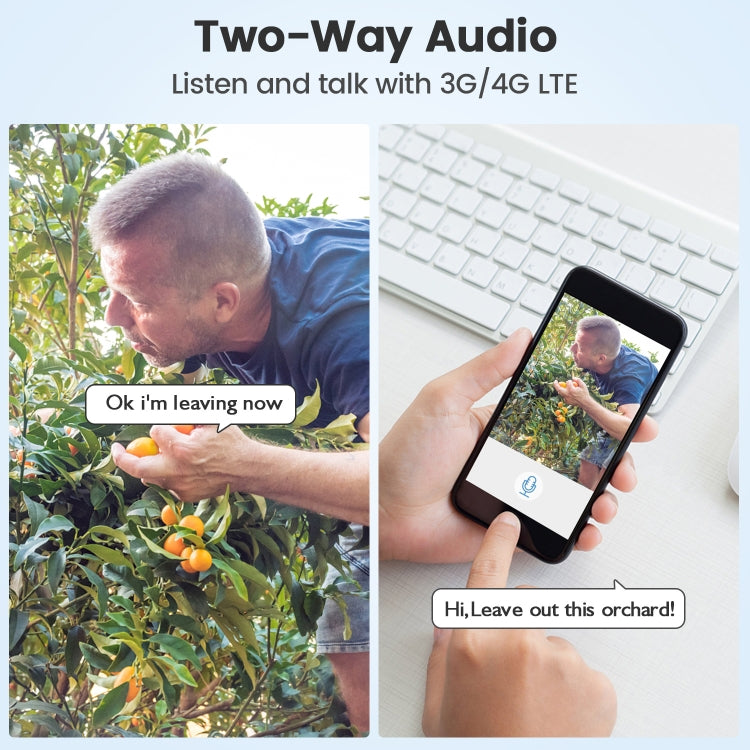 T20 1080P Full HD Solar Powered WiFi Camera, Support Motion Detection, Night Vision, Two Way Audio, TF Card