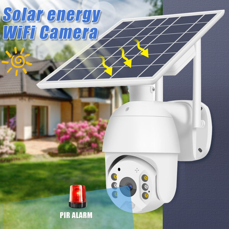 T16 1080P Full HD 4G (EU Version) Network Monitoring Solar Powered Camera, Support PIR + Radar Alarm, Night Vision, Two Way Audio, TF Card