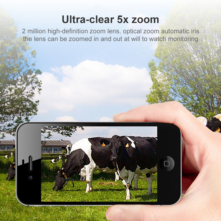 QX2 4G (US Version) 1080P HD 360 Degrees Panoramic Day and Night Full-color IP66 Waterproof Smart Camera, Support Motion Detection / Two-way Voice / TF Card, AU Plug