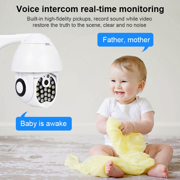 QX17 2 Million Pixels WiFi High-definition Surveillance Camera Outdoor Dome Camera, Support Night Vision & Two-way Voice & Motion Detection