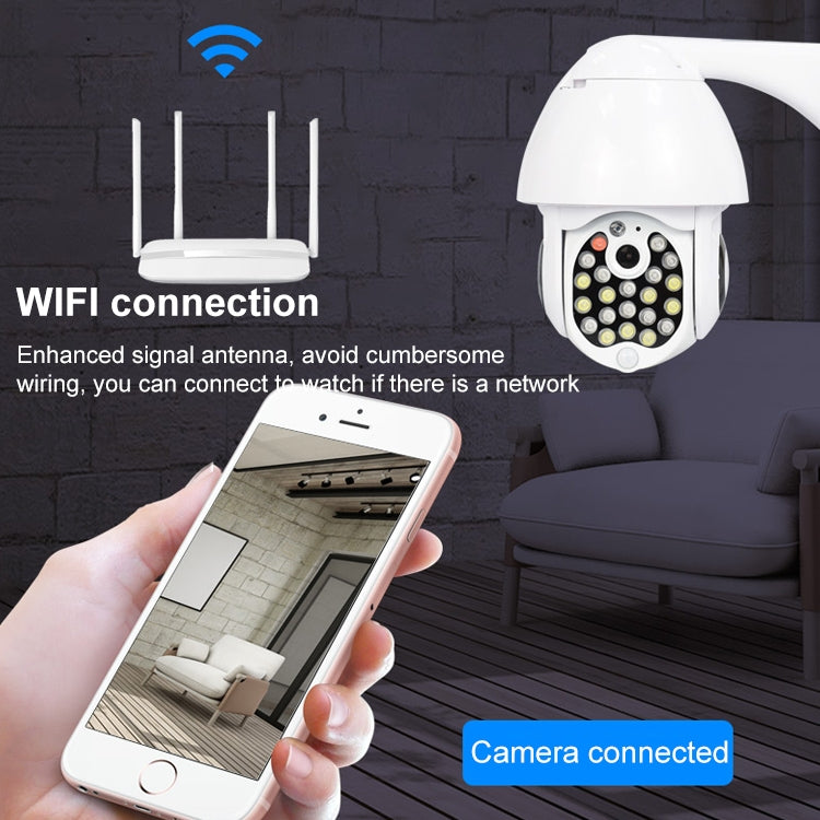 QX17 2 Million Pixels WiFi High-definition Surveillance Camera Outdoor Dome Camera, Support Night Vision & Two-way Voice & Motion Detection