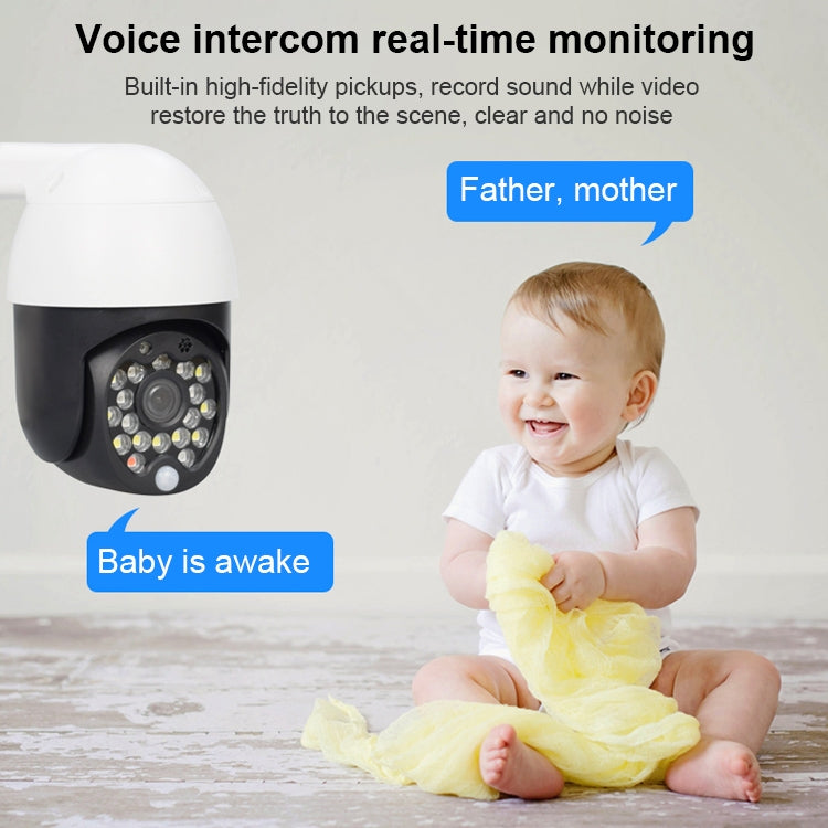 QX27 1080P WiFi High-definition Surveillance Camera Outdoor Dome Camera, Support Night Vision & Two-way Voice & Motion Detection