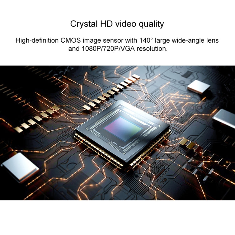 CAMSOY S8 HD 1280 x 720P 140 Degree Wide Angle Wireless WiFi Intelligent Surveillance Camera, Support Photosensitive Automatic Right Vision & Motion Detection & Loop Recording