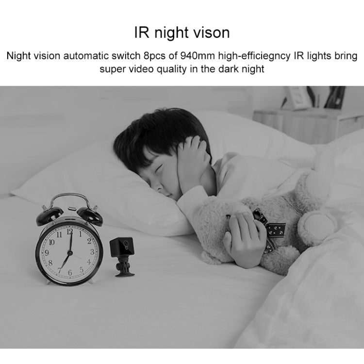 CAMSOY S8 HD 1280 x 720P 140 Degree Wide Angle Wireless WiFi Intelligent Surveillance Camera, Support Photosensitive Automatic Right Vision & Motion Detection & Loop Recording