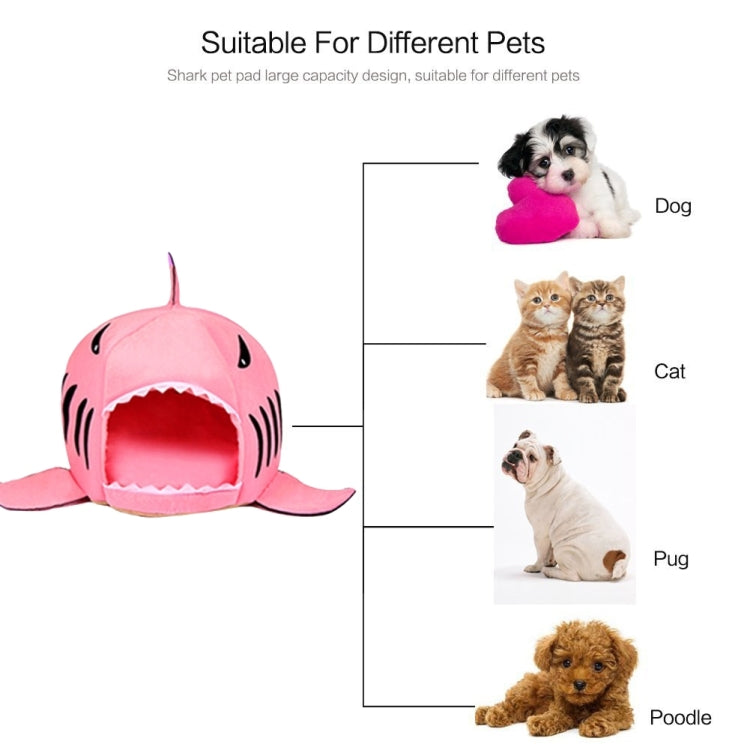 Indoor Pet Dog Puppy Cat Warm House Sharks Pet Sleeping Bed Nest, S Size: 42x42x42cm