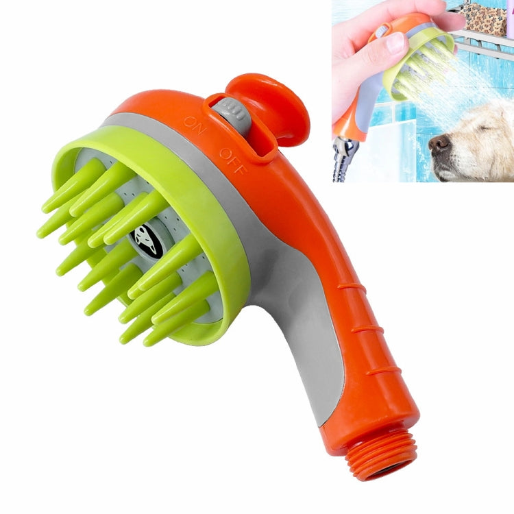 Pet Shower Shower Brush with Non-slip Handle Nozzle