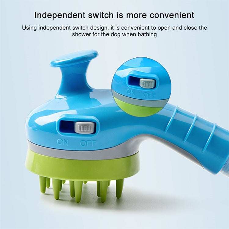 Pet Shower Shower Brush with Non-slip Handle Nozzle