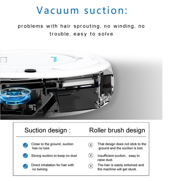 1800Pa Large Suction Smart Household Vacuum Cleaner Clean Robot