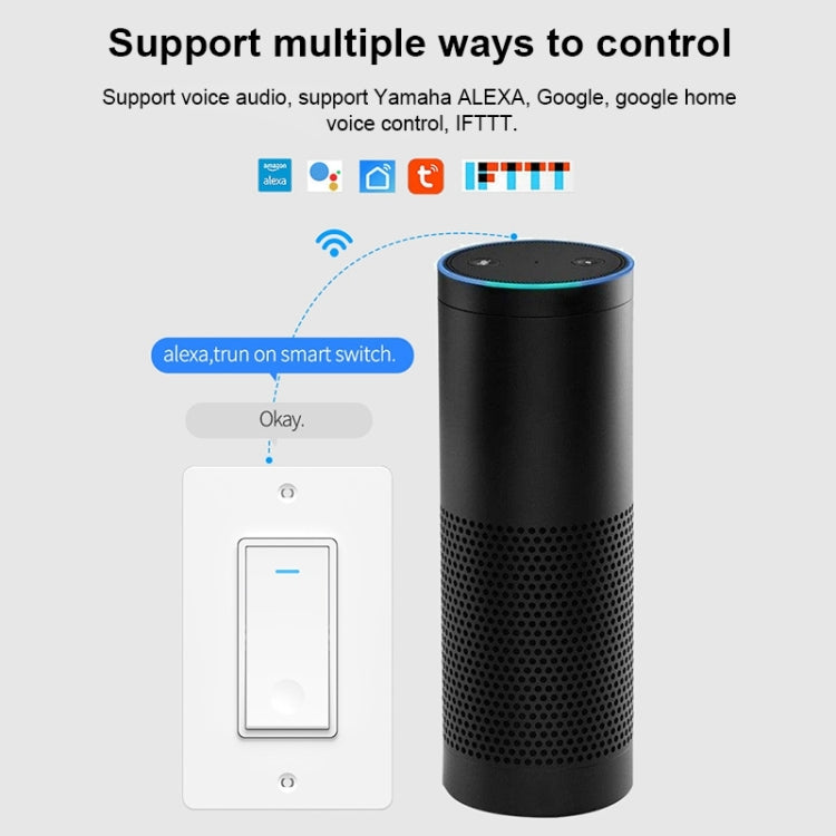 120 Type WiFi Smart Wall Touch Switch, US Plug