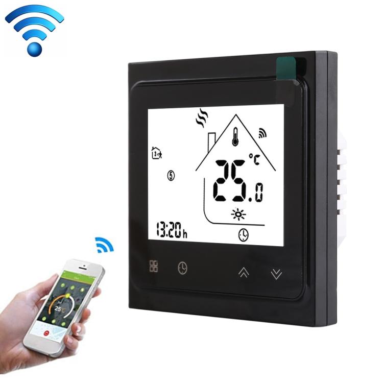 BHT-002GCLW 3A Load Water / Gas Boiler Type LCD Digital Heating Room Thermostat with Time Display, WiFi Control