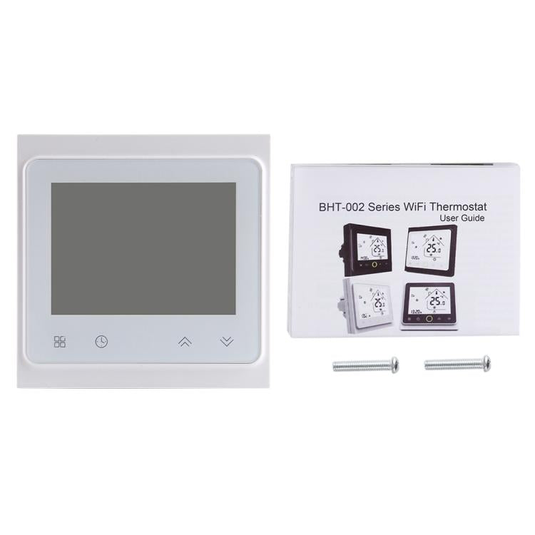 BHT-002GALW 3A Load Water Heating Type LCD Digital Heating Room Thermostat with Time Display, WiFi Control