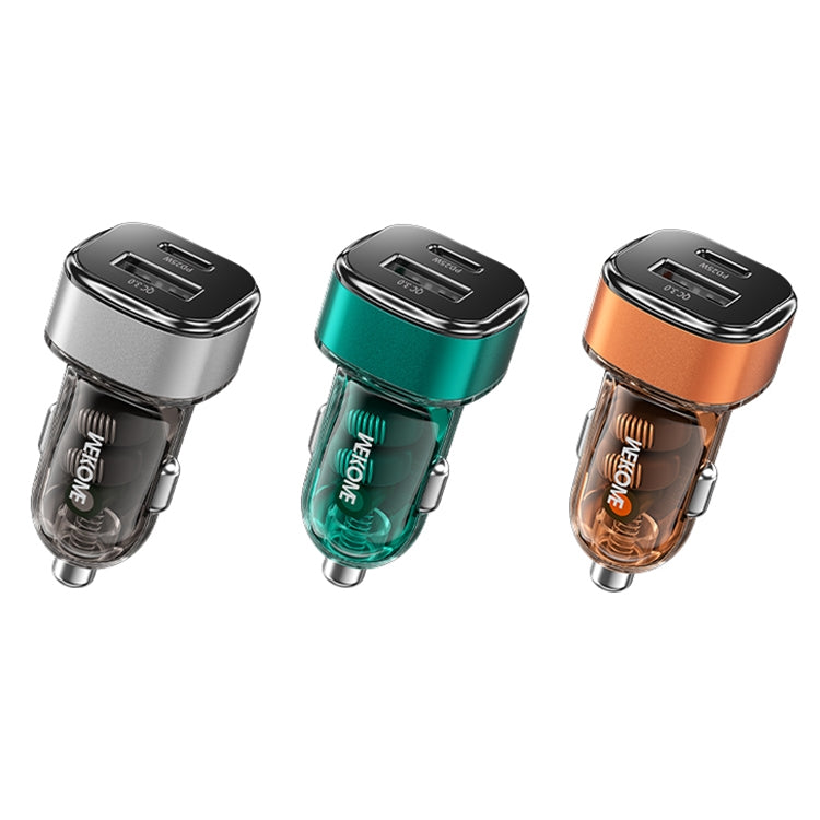 WK WP-C45 Vanguard Series Mecha Transparent USB+Type-C Fast Car Charger