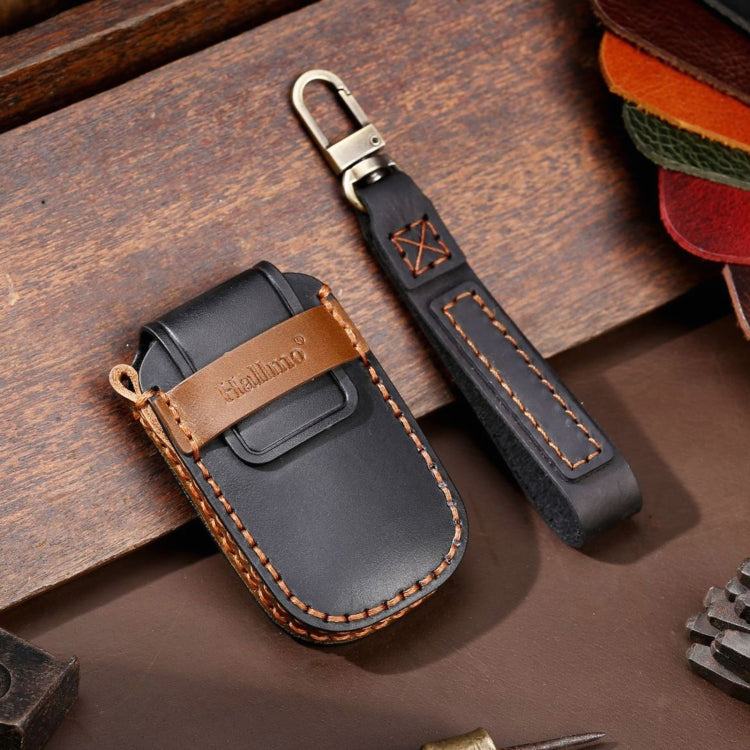 For Kia Sportage R / K5 / K4 / K2 / KX3 Hallmo B Style Car Cowhide Leather Key Protective Cover Key Case