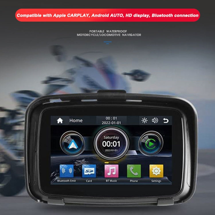 P502M Motorcycles Portable Waterproof 5 inch Wireless Carplay GPS Navigator