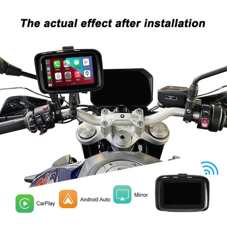 P502M Motorcycles Portable Waterproof 5 inch Wireless Carplay GPS Navigator