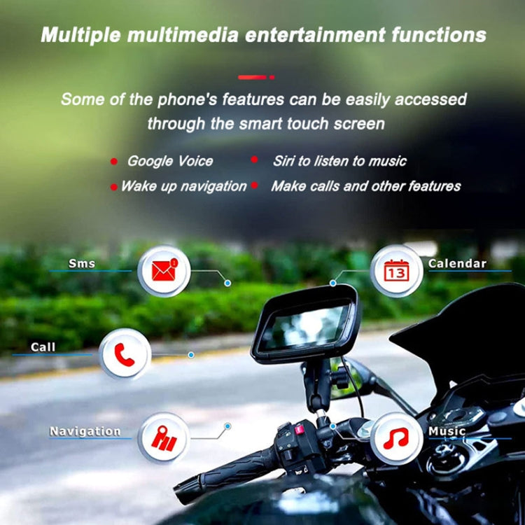 P502M Motorcycles Portable Waterproof 5 inch Wireless Carplay GPS Navigator