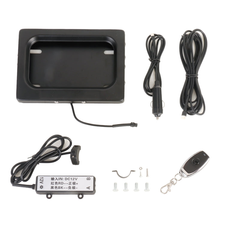 US Motorcycle License Plate Cover Frame Roller Blind License Plate Bracket