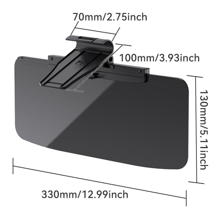 SHUNWEI SD-2302 Car Sun Visor Day Night Anti Glare Visor Adjustable Visor Protection Mirror