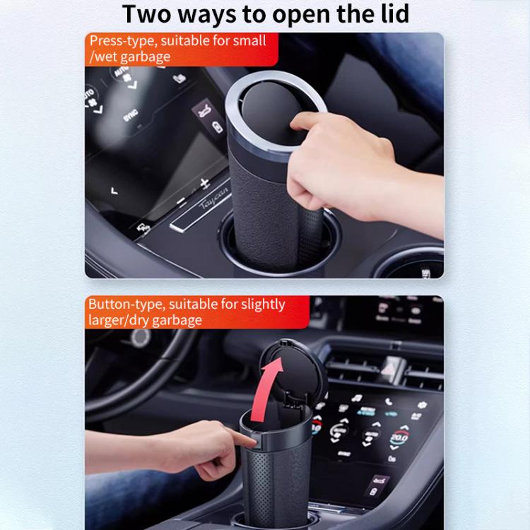 SHUNWEI SD-1612 Car Trash Can Portable Soft Cup-Shaped Waste Bin for Vehicles