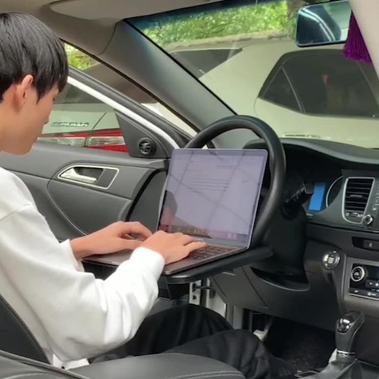 SHUNWEI SD-1520 Car Steering Wheel Tray Multi-Functional In-Car Organizer Desk