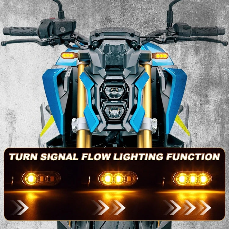 2pcs 12V 3LEDs Motorcycle Mini Water Turn Signal Light