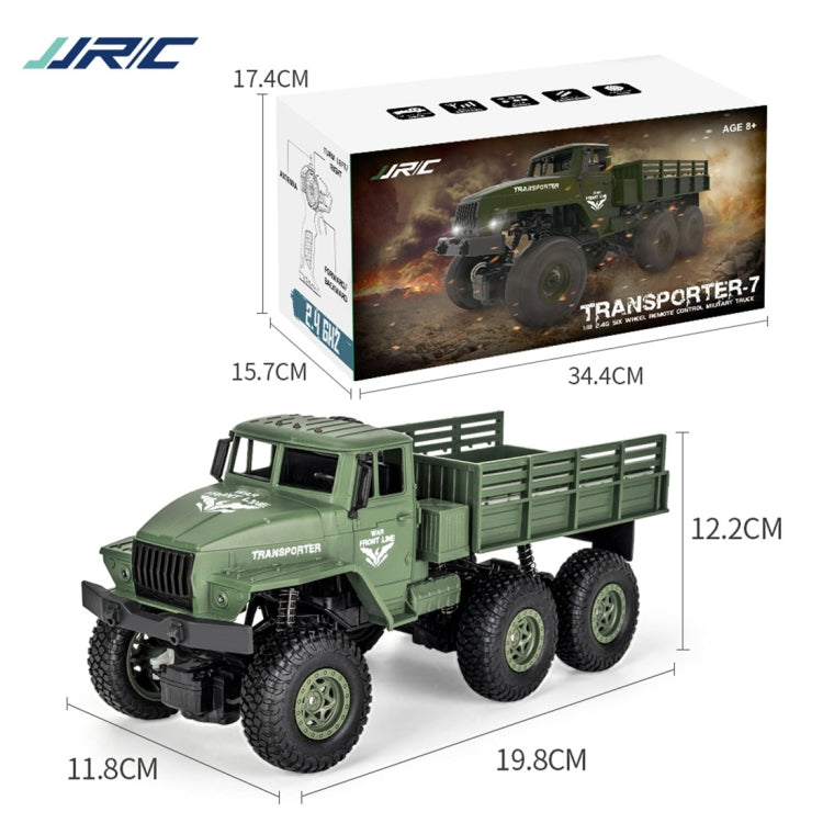 JJR/C 1:18 2.4Ghz 4 Channel Remote Control Dongfeng 7 Six-wheeled Armor Truck Vehicle Toy