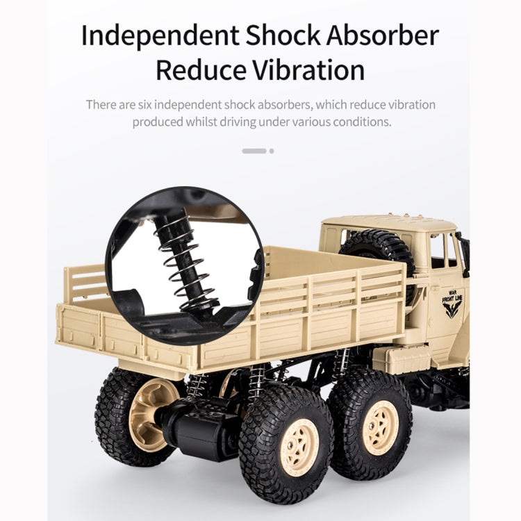 JJR/C 1:18 2.4Ghz 4 Channel Remote Control Dongfeng 7 Six-wheeled Armor Truck Vehicle Toy