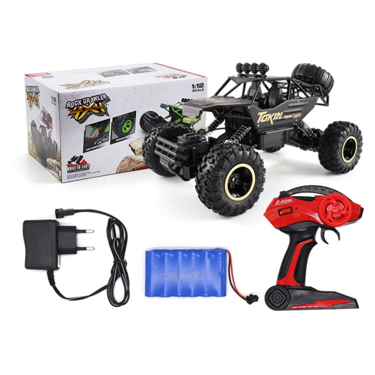 HD6026 1:12 Large Alloy Climbing Car Mountain Cross-country Four-wheel Drive Remote Control Car Toy, Size: 37cm