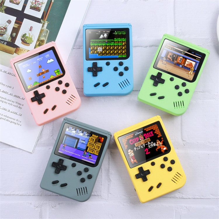 MK800 3.0 inch Macaron Mini Retro Classic Handheld Game Console for Kids Built-in 800 Games, Support AV Output