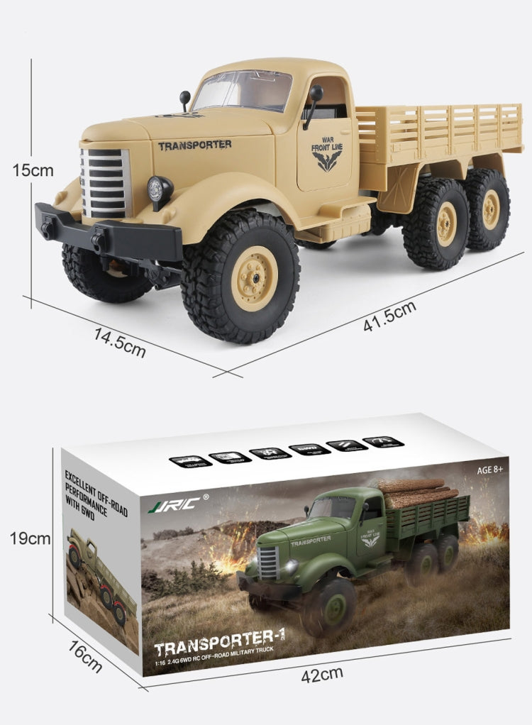 JJR/C Q60 Transporter-1 Full Body 1:16 Mini 2.4GHz RC 6WD Tracked Off-Road Military Truck Car Toy