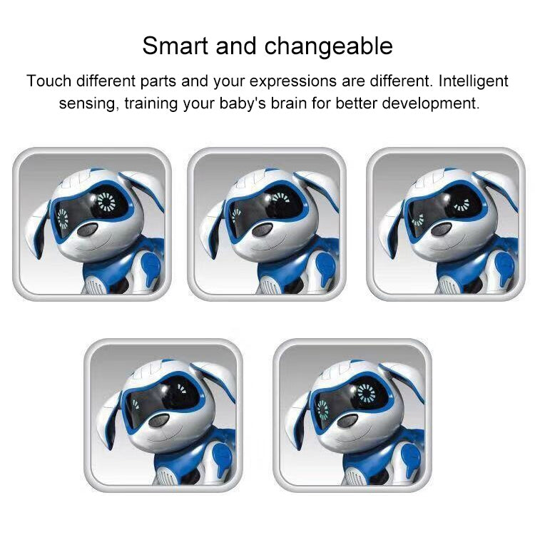 USB Charging Smart Touch Sensing Machine Dog Children Electric Toys, Supports Walking & Gnawing Bones & Lights & Music