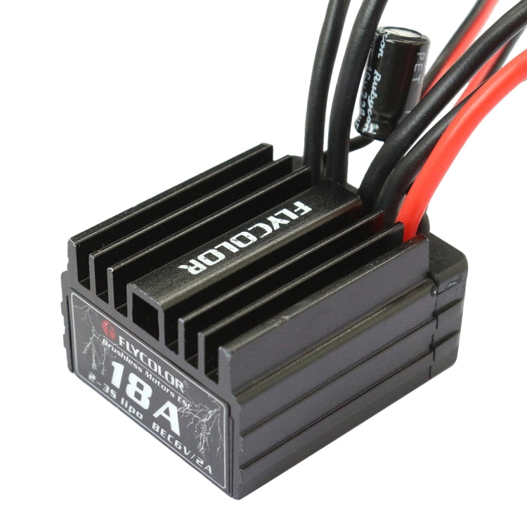 Flycolor Thunder Series 18A Sensorless Brushless Electronic Speed Controller for RC Car