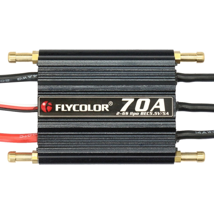 Flycolor Flymoster Series 70A 2-6S Waterproof Electronic Speed Controller for RC Boat