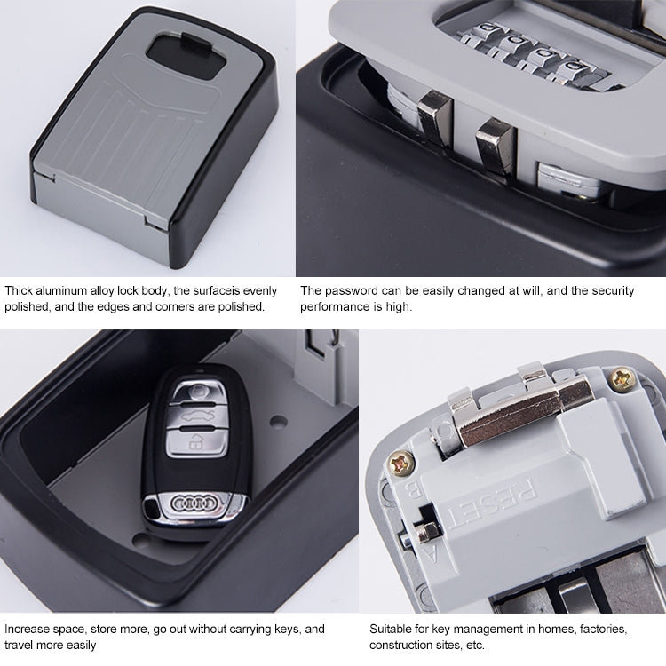 Large Password Lock Metal Storage Box Villa Security Box Wall Cabinet Safety Box