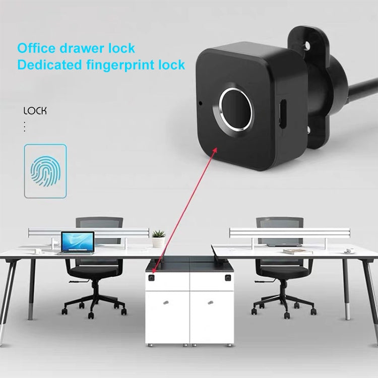 BP01-A Micro USB Charging Triple Drawer Left Hand Unlocking Smart Semiconductor Fingerprint Lock