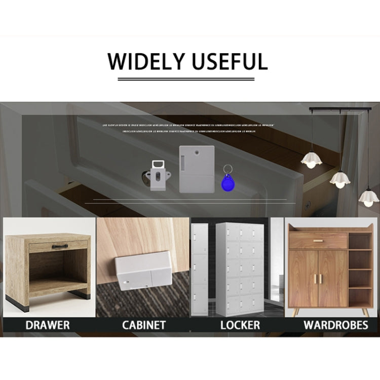 T3 ABS Magnetic Card Induction Lock Invisible Single Open Cabinet Door Lock