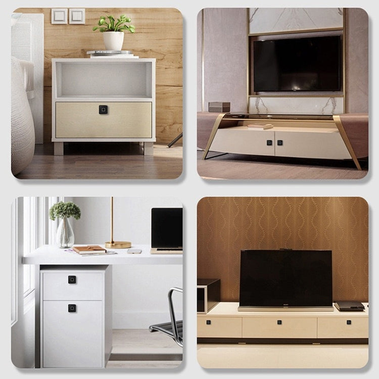 T4 Micro USB Charging Drawer Cabinet Door ABS Smart Fingerprint Lock