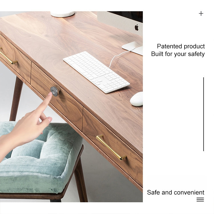 T5 Square Version Aluminum Alloy Panel Fingerprint Drawer Lock