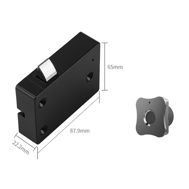 T5 Flower Version Aluminum Alloy Panel Fingerprint Drawer Lock