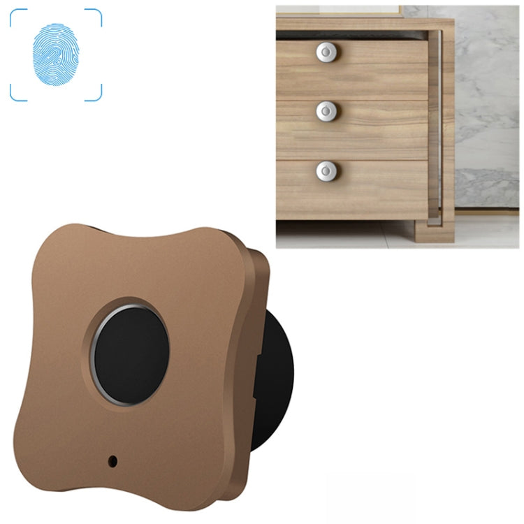 T5 Flower Version Aluminum Alloy Panel Fingerprint Drawer Lock