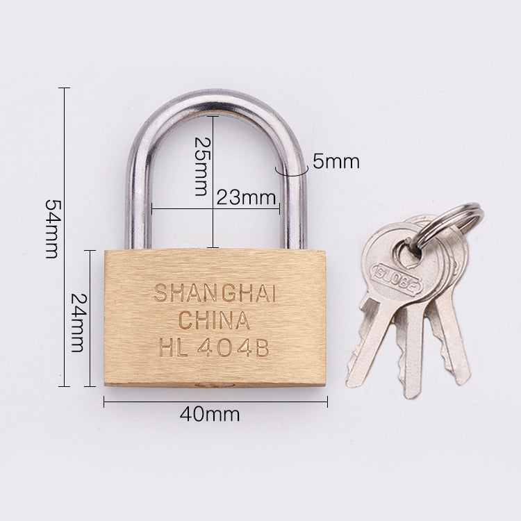 Copper Padlock Small Lock, Style: Short Lock Beam, 40mm Not Open