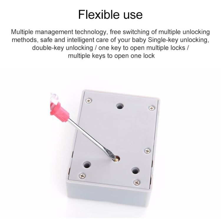 T3 ABS Magnetic Card Induction Lock Invisible Bilateral Open Cabinet Door Lock