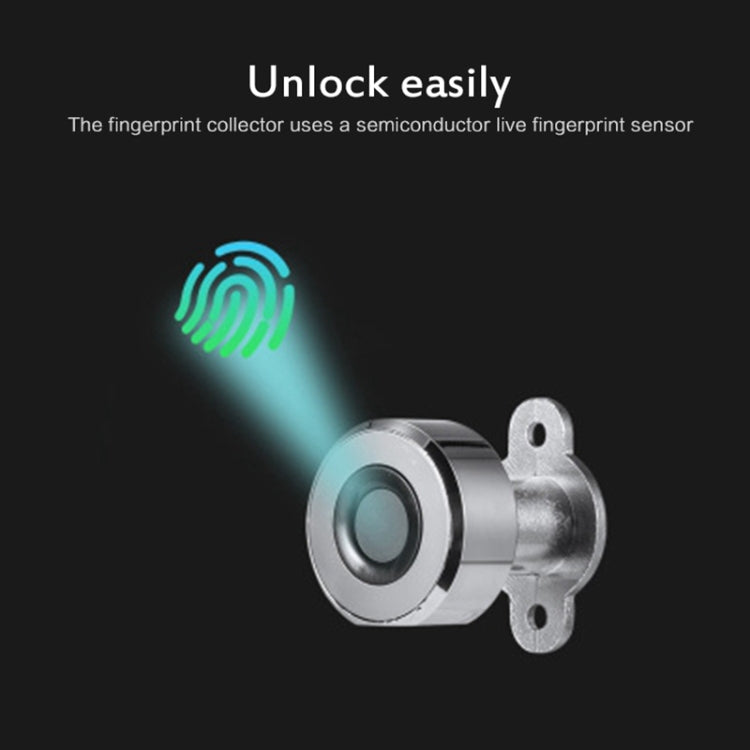 T23F Micro USB Charging Zinc Alloy Smart Triple Linkage Open Fingerprint Drawer Lock File Cabinet Lock