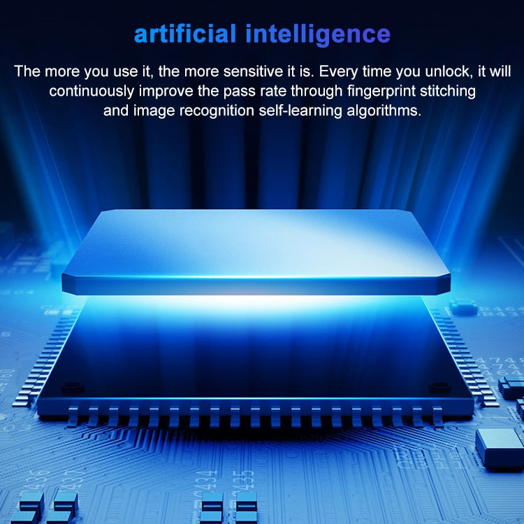 T23FB Micro USB Charging Zinc Alloy Smart Fingerprint + Bluetooth Triple Linkage Open Drawer Lock File Cabinet Lock